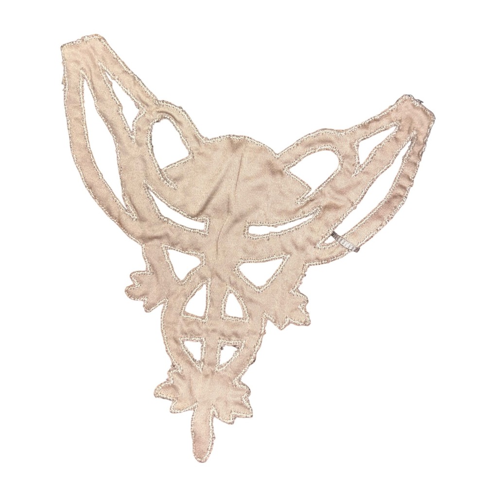 Statement‎ Bib Necklace Beaded Floral Lace Inspired Statement Necklace - Picture 4 of 7